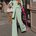 Jasmijn - Chic Two-Piece Set with Flowing Trousers