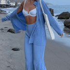 Jasmijn - Chic Two-Piece Set with Flowing Trousers