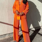Jasmijn - Chic Two-Piece Set with Flowing Trousers