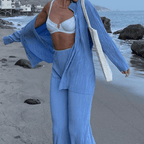 Jasmijn - Chic Two-Piece Set with Flowing Trousers