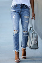 Fay | Women's Casual Ripped Jeans
