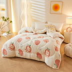 Cozy Floral Print Flannel Duvet for Your Bedroom