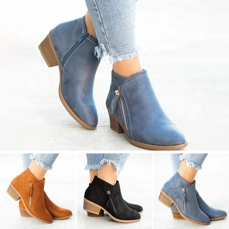 Tijn - Zip-Up Ankle Boots