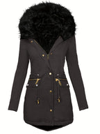 Feline | Cozy Hoodie Parka with Plush Trim