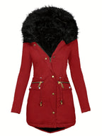 Feline | Cozy Hoodie Parka with Plush Trim
