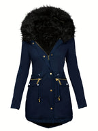 Feline | Cozy Hoodie Parka with Plush Trim