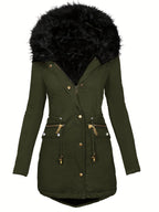 Feline | Cozy Hoodie Parka with Plush Trim