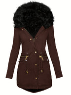 Feline | Cozy Hoodie Parka with Plush Trim