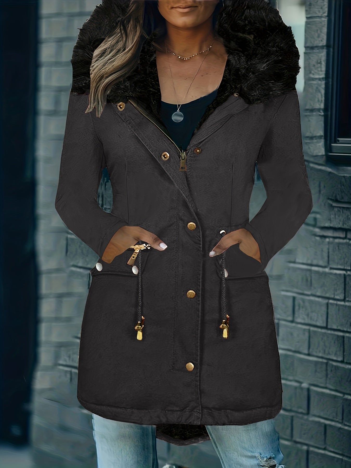 Feline | Cozy Hoodie Parka with Plush Trim