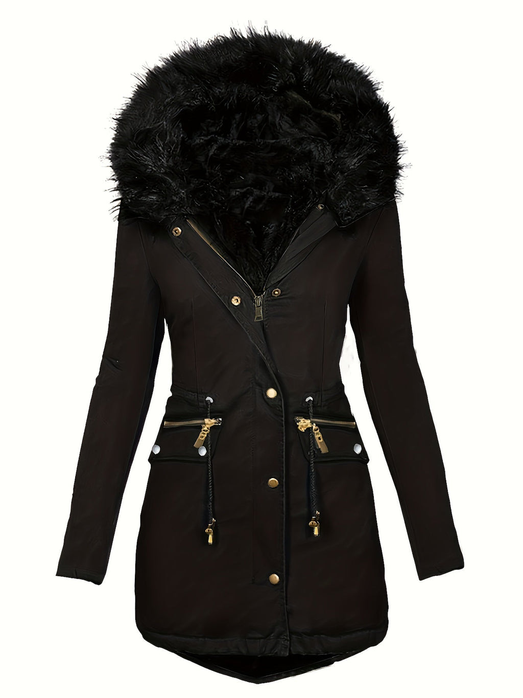 Feline | Cozy Hoodie Parka with Plush Trim