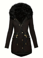 Feline | Cozy Hoodie Parka with Plush Trim