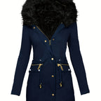Feline | Cozy Hoodie Parka with Plush Trim