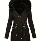 Feline | Cozy Hoodie Parka with Plush Trim