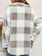 Feline | Long Sleeve Checked Button-Up Coat