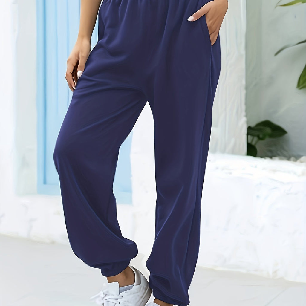 Femke | Classic High-Waisted Elastic Joggers