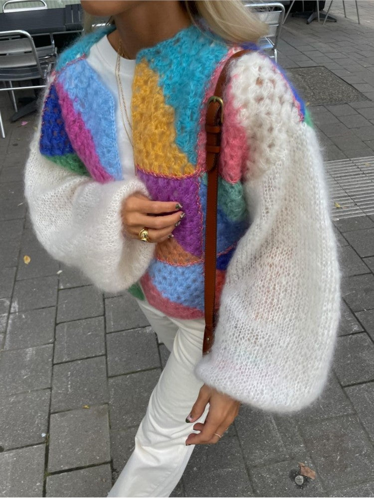 Femke | Vibrant Knitted Wool Sweater