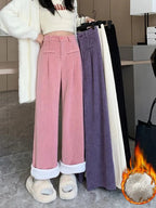 Fenna | Women's Corduroy Trousers with Soft Fabric Lining