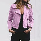 Fenna | Women's Slim Fit PU Leather Jacket