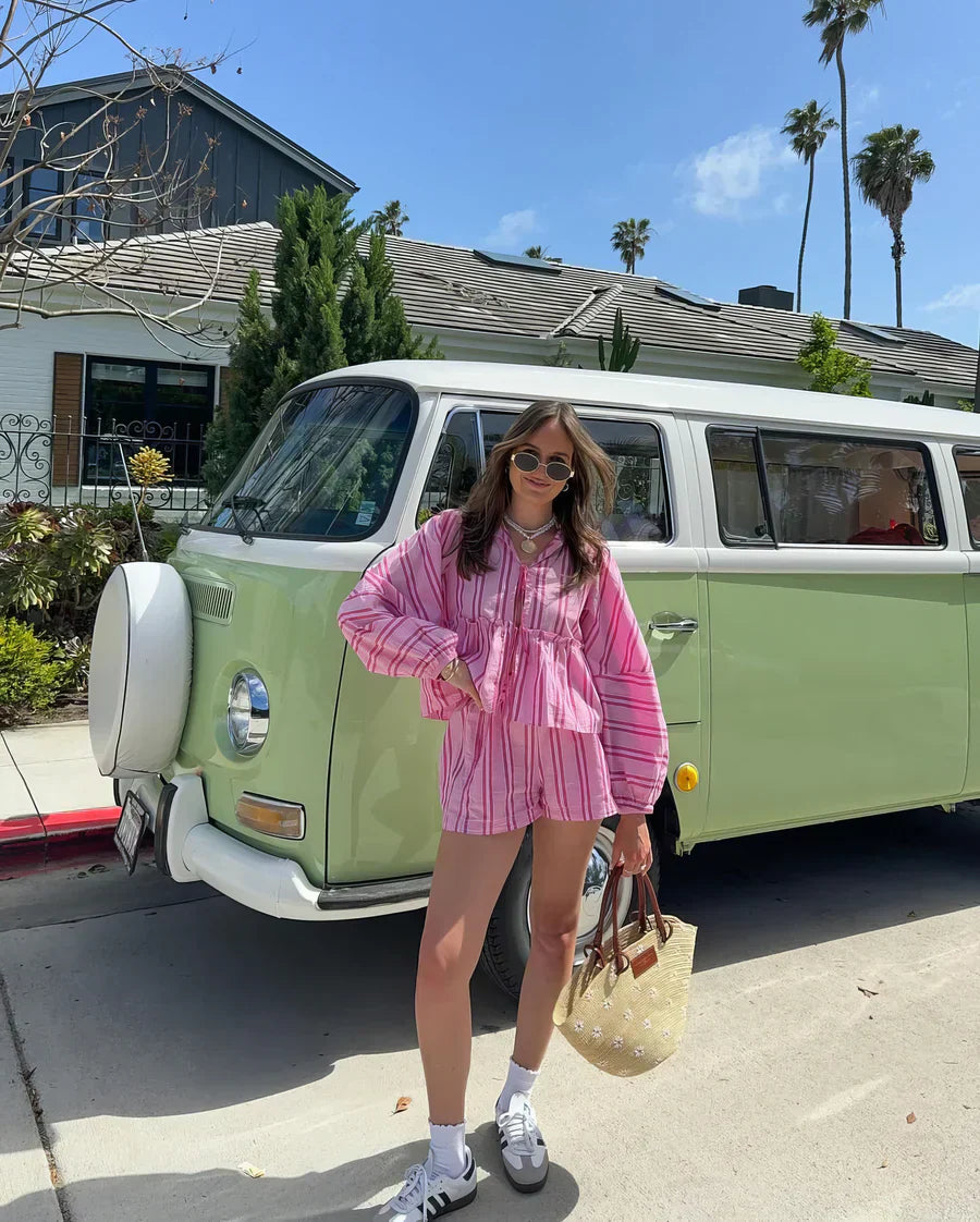 Samira - Breezy Striped Summer Ensemble