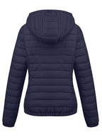 Fien | Angled Pocket Quilted Puffy Hoodie Jacket