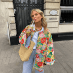 Floor | Stylish Women's Jacket | Comfortable & Unique Floral Print Design