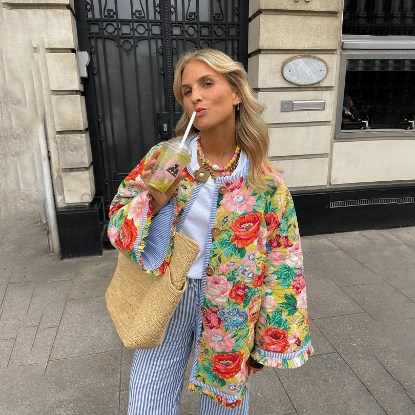 Floor | Stylish Women's Jacket | Comfortable & Unique Floral Print Design