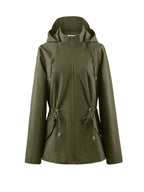 Waterproof Tailored Jacket with Hood for Spring and Autumn