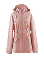Waterproof Tailored Jacket with Hood for Spring and Autumn