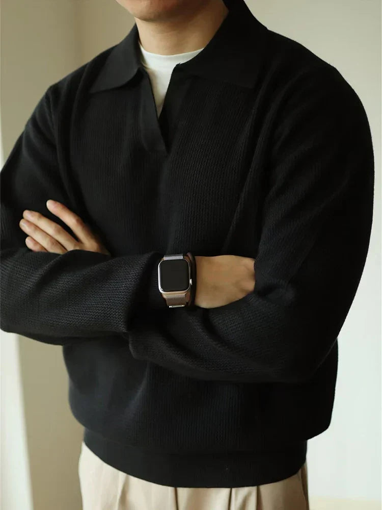 VALERO - Men's Knit Polo Sweater