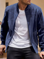 LOMO Men's Autumn Round Collar Jacket