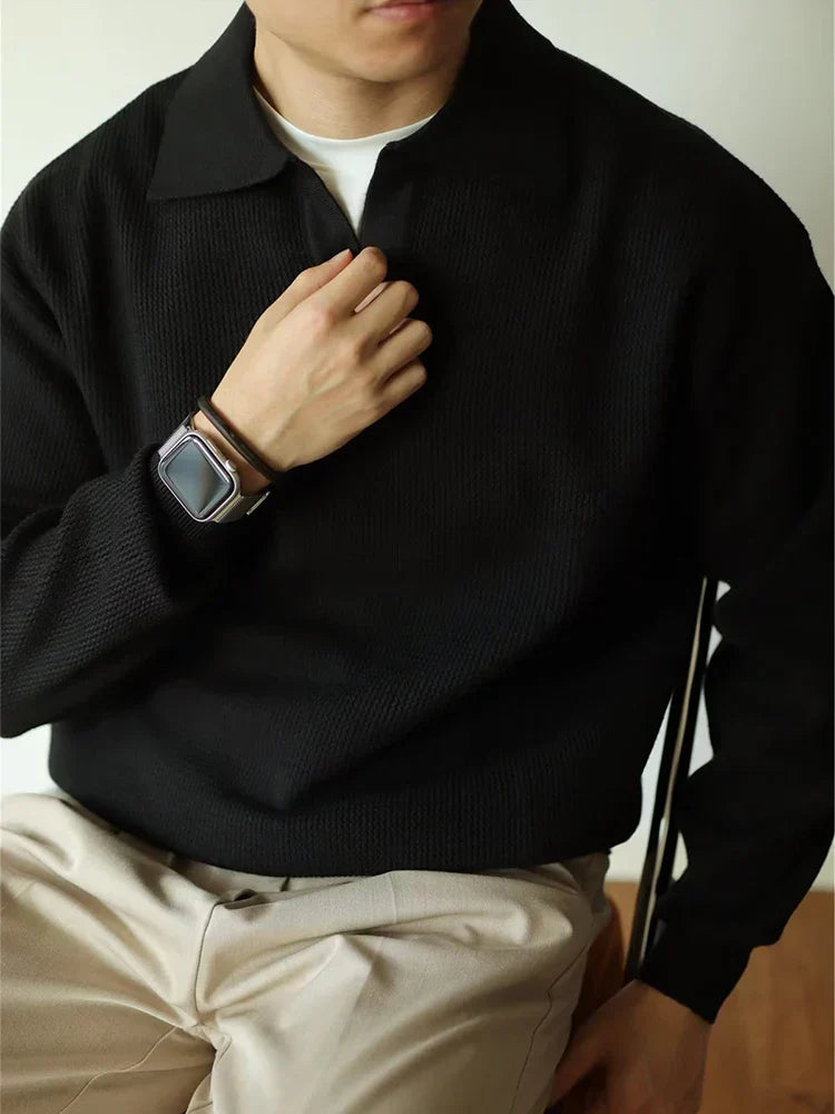 VALERO - Men's Knit Polo Sweater