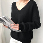 Cozy V-Neck Knit Sweater