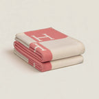 Luxurious Gold Cashmere and Wool Throw Blanket