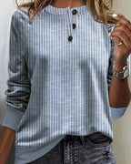 Round Neck Striped Sweater