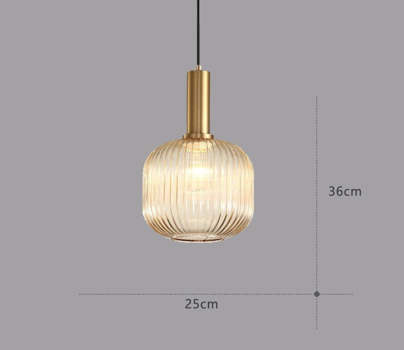 Vintage-Inspired ColorVibe Glass Pendant Light