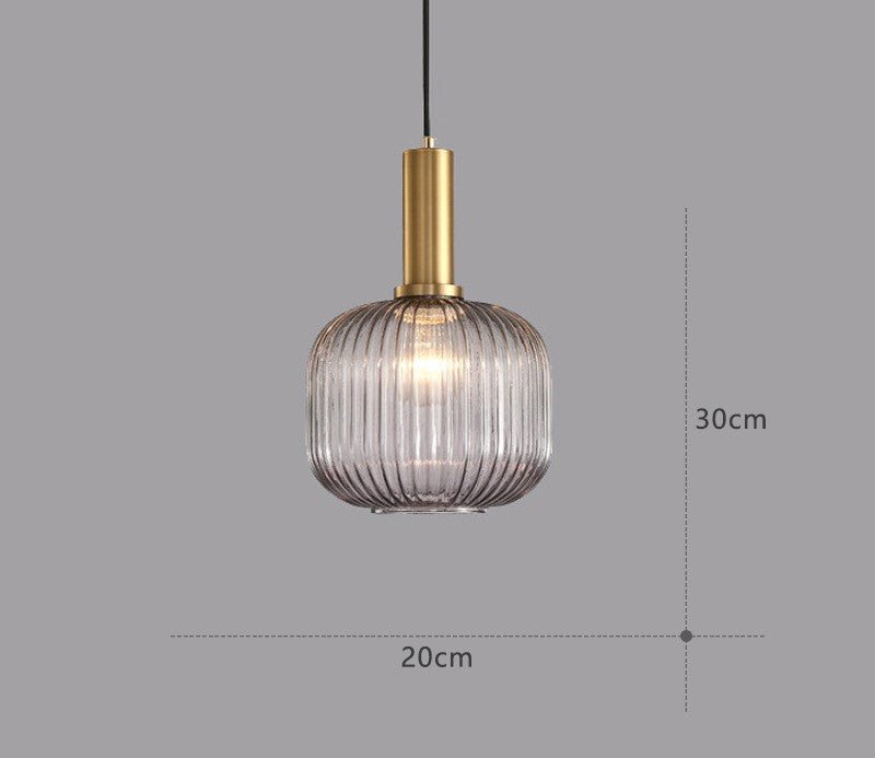 Vintage-Inspired ColorVibe Glass Pendant Light