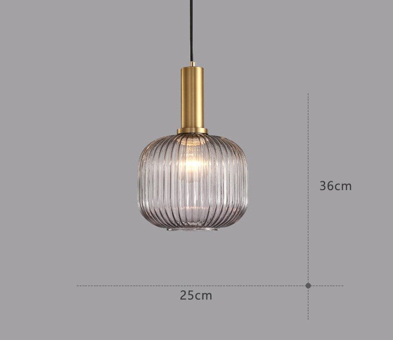 Vintage-Inspired ColorVibe Glass Pendant Light