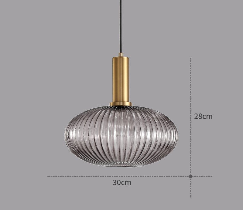 Vintage-Inspired ColorVibe Glass Pendant Light