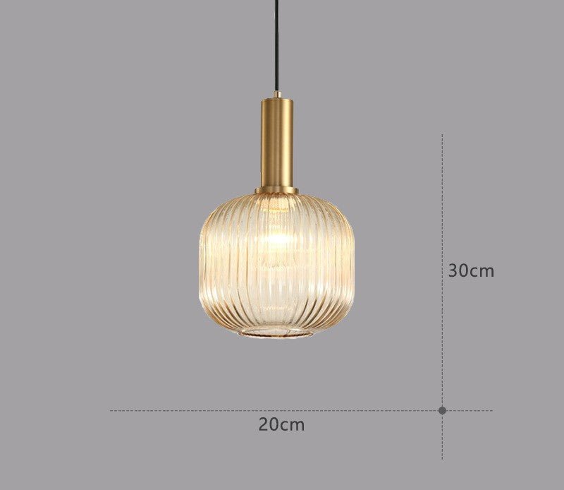 Vintage-Inspired ColorVibe Glass Pendant Light