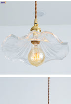 Nordic LED Pendant Light | Vibrant Glass and Copper Fixture for Bedroom, Living Room, and Bar