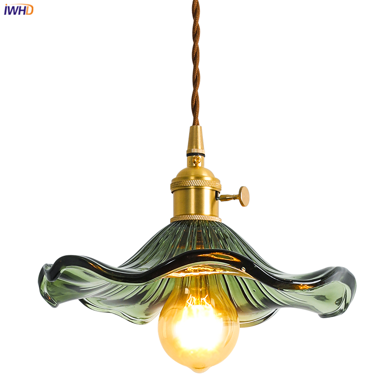 Nordic LED Pendant Light | Vibrant Glass and Copper Fixture for Bedroom, Living Room, and Bar