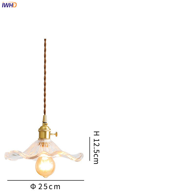 Nordic LED Pendant Light | Vibrant Glass and Copper Fixture for Bedroom, Living Room, and Bar