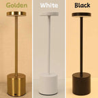 Wireless LED Table Lamp - LumiMetal in Sleek Metal Design