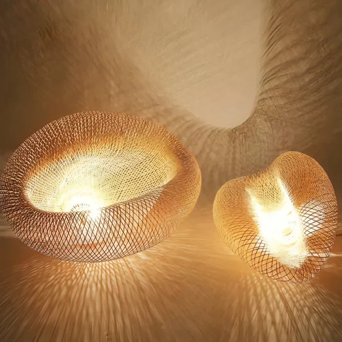 Chic Rattan Pendant Light - NaturGlow