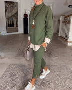 Emerald Turtleneck Sweater