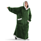 Oversized Sleeved Blanket Robe with Head Opening