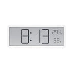 Contemporary LED Wall Clock Featuring a Large Display and Integrated Thermometer