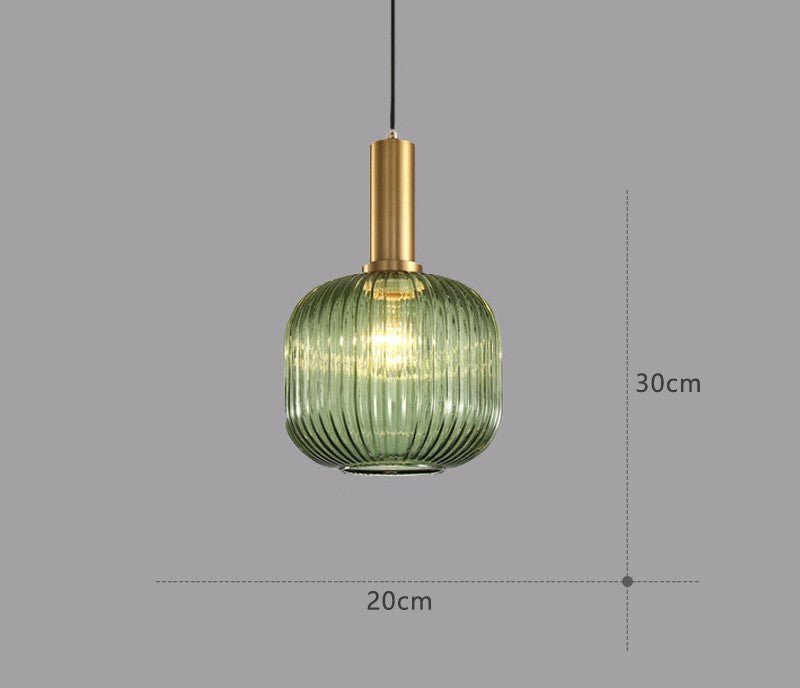 Vintage-Inspired ColorVibe Glass Pendant Light