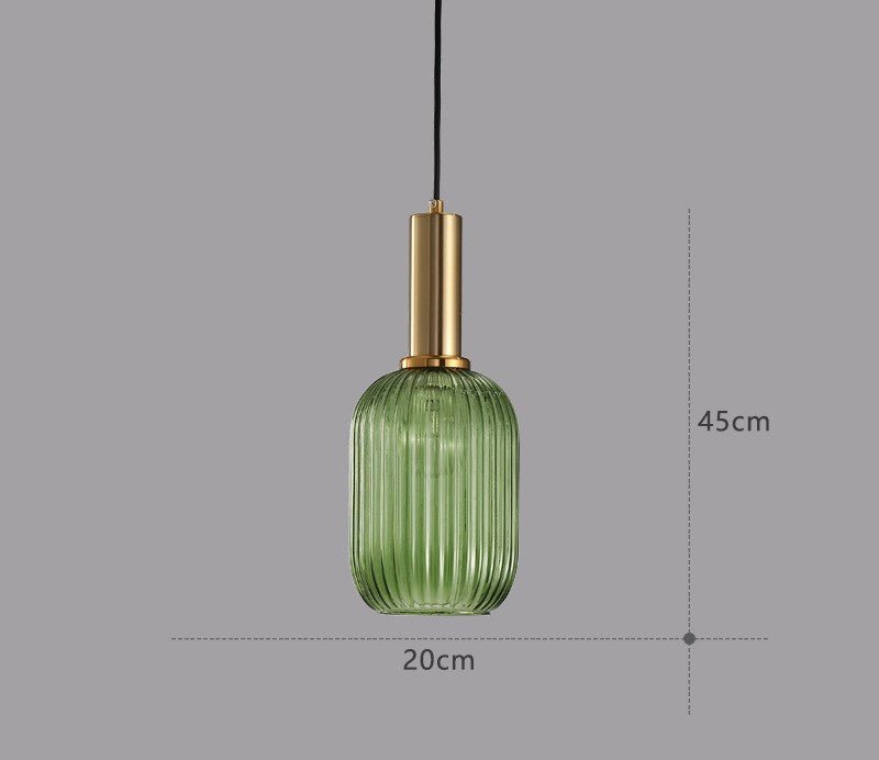 Vintage-Inspired ColorVibe Glass Pendant Light