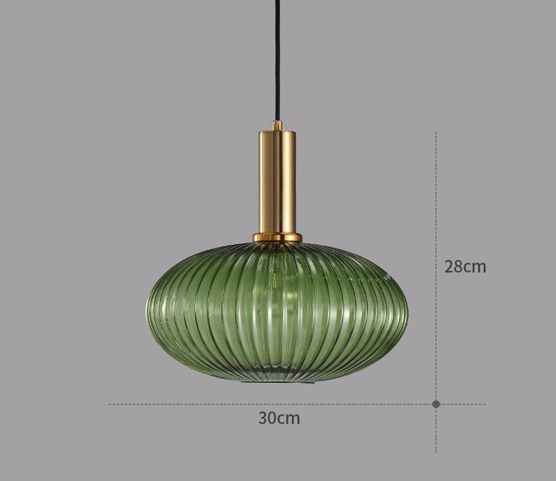 Vintage-Inspired ColorVibe Glass Pendant Light